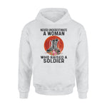 Soldier Soldier's Mom A Woman Raised A Soldier - Standard Hoodie - PERSONAL84