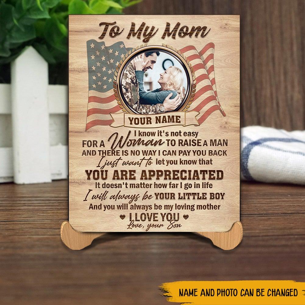 Soldier Son Custom Poster To My Mom Personalized Gift - PERSONAL84