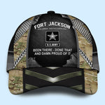 Veteran Custom Cap Military Base and Time Personalized Gift
