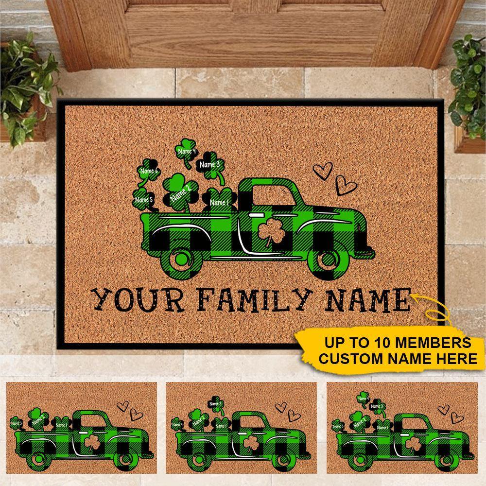 St. Patrick's Day Custom Doormat Lucky Family Personalized Gift - PERSONAL84