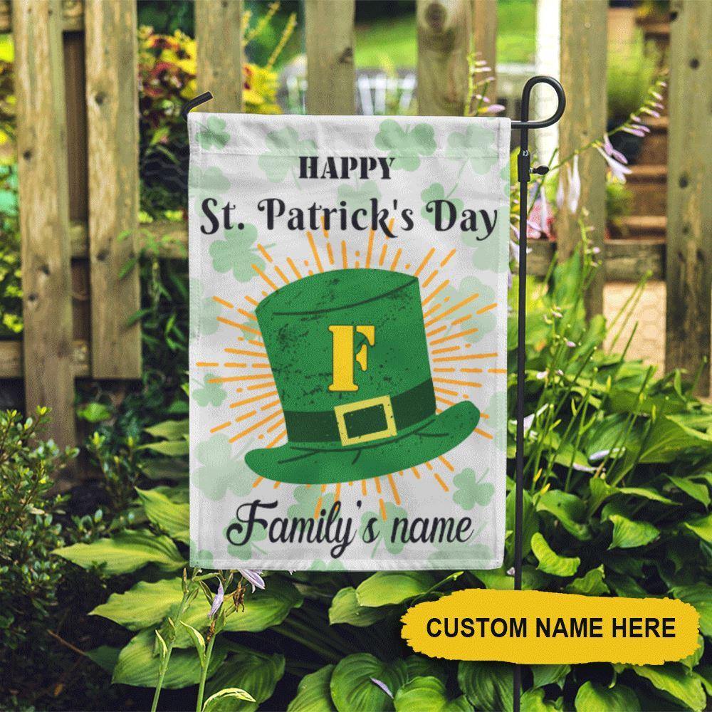St. Patrick's Day Custom Garden Flag Happy St. Patrick's Day Personalized Gift - PERSONAL84
