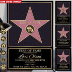 Star Of Fame Award Custom Poster Personalized Gift - PERSONAL84