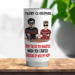 Step Dad Christmas Custom Tumbler Not From Your Sack Still Got My Back Funny Personalized Bonus Dad Gift - PERSONAL84