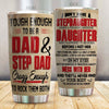 Step Dad Tumbler Tough Enough To Be A Dad And Step Dad - PERSONAL84