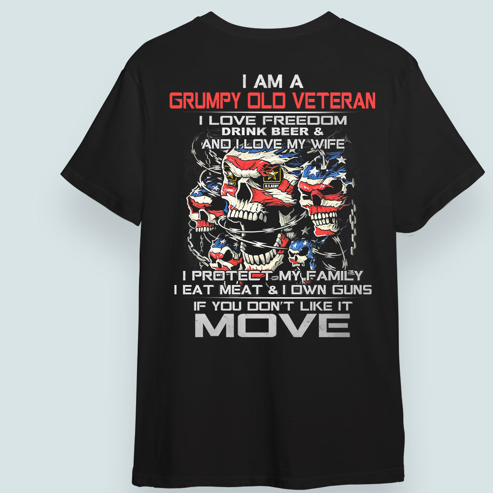 Veteran Custom Shirt I Am A Grumpy Old Veteran Personalized Gift