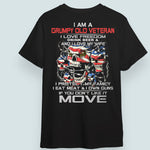 Veteran Custom Shirt I Am A Grumpy Old Veteran Personalized Gift