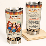 Bestie Custom Tumbler You Are My Person Autumn Fall Vibe Personalized Best Friend Gift