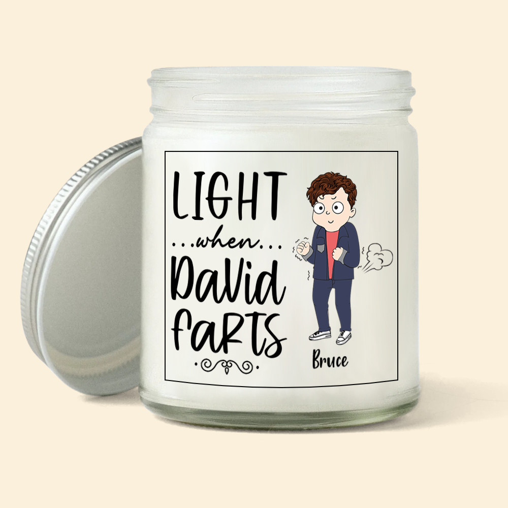 Funny Custom Soy Wax Candle Gift For Husband