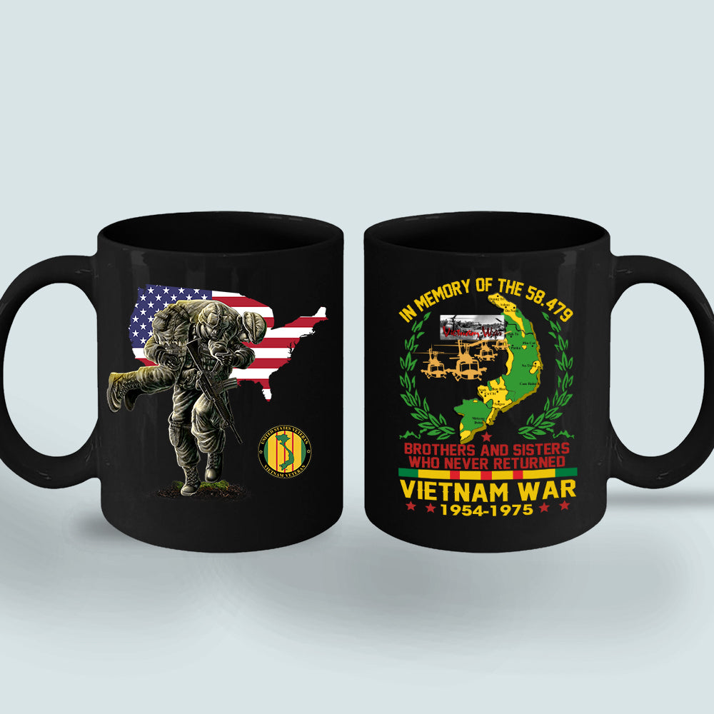 Vietnam Veteran Custom Mug In Memory Of The 58497 Brothers and Sisters Who Never Returned Personalized Gift