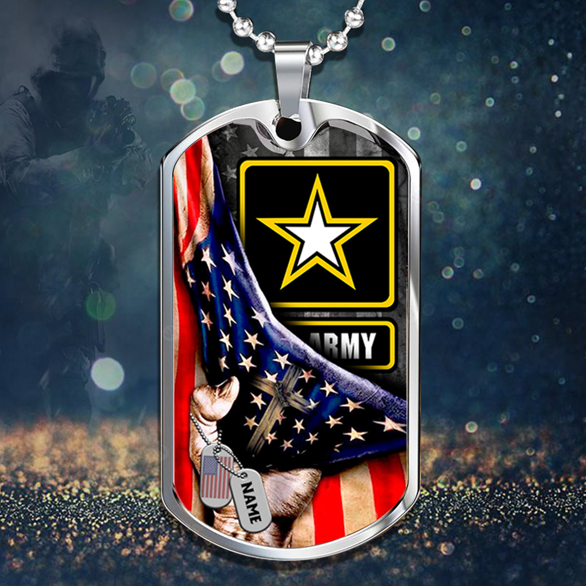 Veteran Custom Keychain Personalized Gift