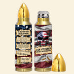 Veteran Custom Bullet Tumbler US Military Oath of Enlistment