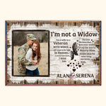 Veteran Custom Poster I'm Not A Widow Personalized Gift for Memorial Day