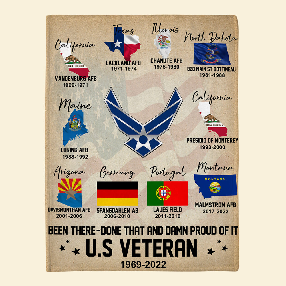 U.S Military Custom Blanket Home Is Where The Army Send Us Personalized Gift