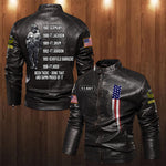 Veteran Custom Leather Jacket Been There Done That And Damn Proud Of It Personalized Gift