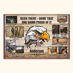 Veteran Custom Poster Military Base and Time Personalized Gift