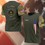 Veteran Custom All Over Printed Shirt Logo And Rank Personalized Gift