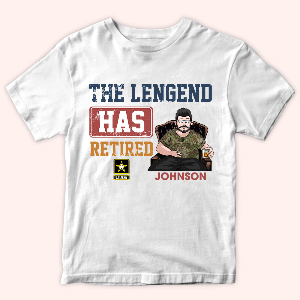 Veteran Custom Shirt The Lengend Has Retired Personalized Gift