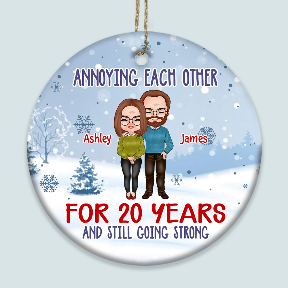 Anniversary Custom Ornament For Christmas Annoying Each Other Personalized Gift