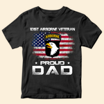 Veteran Custom Shirt U.S Veteran Proud Dad Personalized Gift