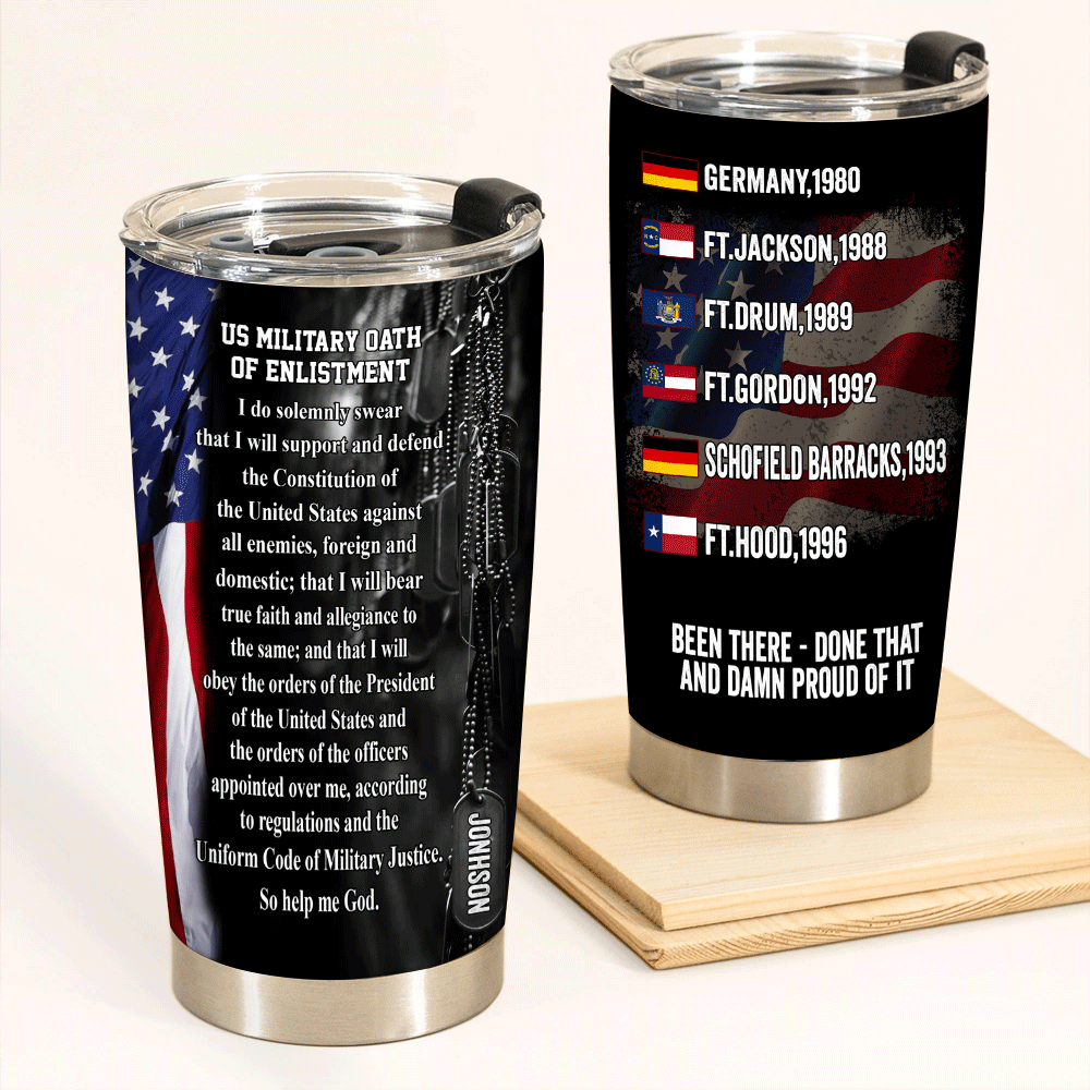 Veteran Custom Tumbler Been There Done That And Proud Of It Personalized Gift