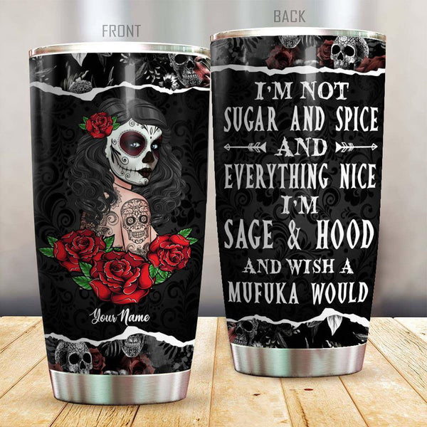 Sugar Skull 20 oz. Custom Tumblers — JMG Personalized Gift Ideas