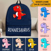 T-Rex Back To School Custom Backpack Kidsaurus Personalized Gift - PERSONAL84