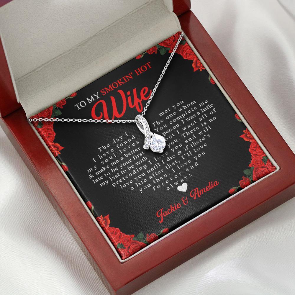 To My Smokin' Hot Wife Custom Necklace The Day I Met You Personalized Gift - PERSONAL84