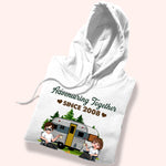 Camping Couple Custom Shirt Adventuring Together Since Personalized Anniversary Gift For Him Her