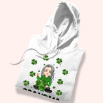 Grandma Custom Shirt With Grandkids Names Patrick's Day Personalized Gift