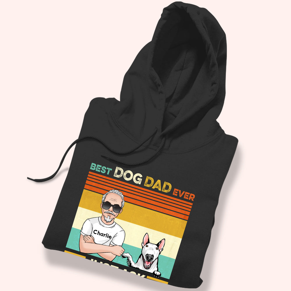 Dog Custom Shirt Best Dog Dad Ever Just Ask Fist Bump Personalized Gift