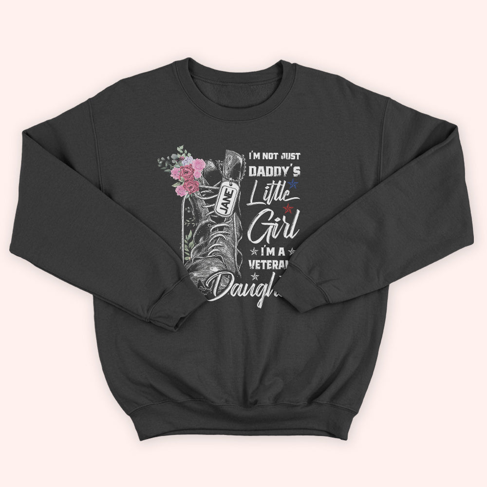 Veteran Custom Shirt I'm A Veteran's Daughter Personalized Gift