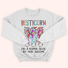 Bestie Custom Shirt Besticorn Like Normal Bestie But More Awesome Personalized Gift