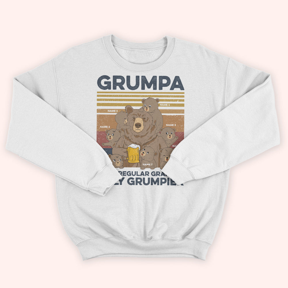 Grandpa Custom Shirt Grumpa Like A Regular Grandpa Only Grumpier Personalized Gift