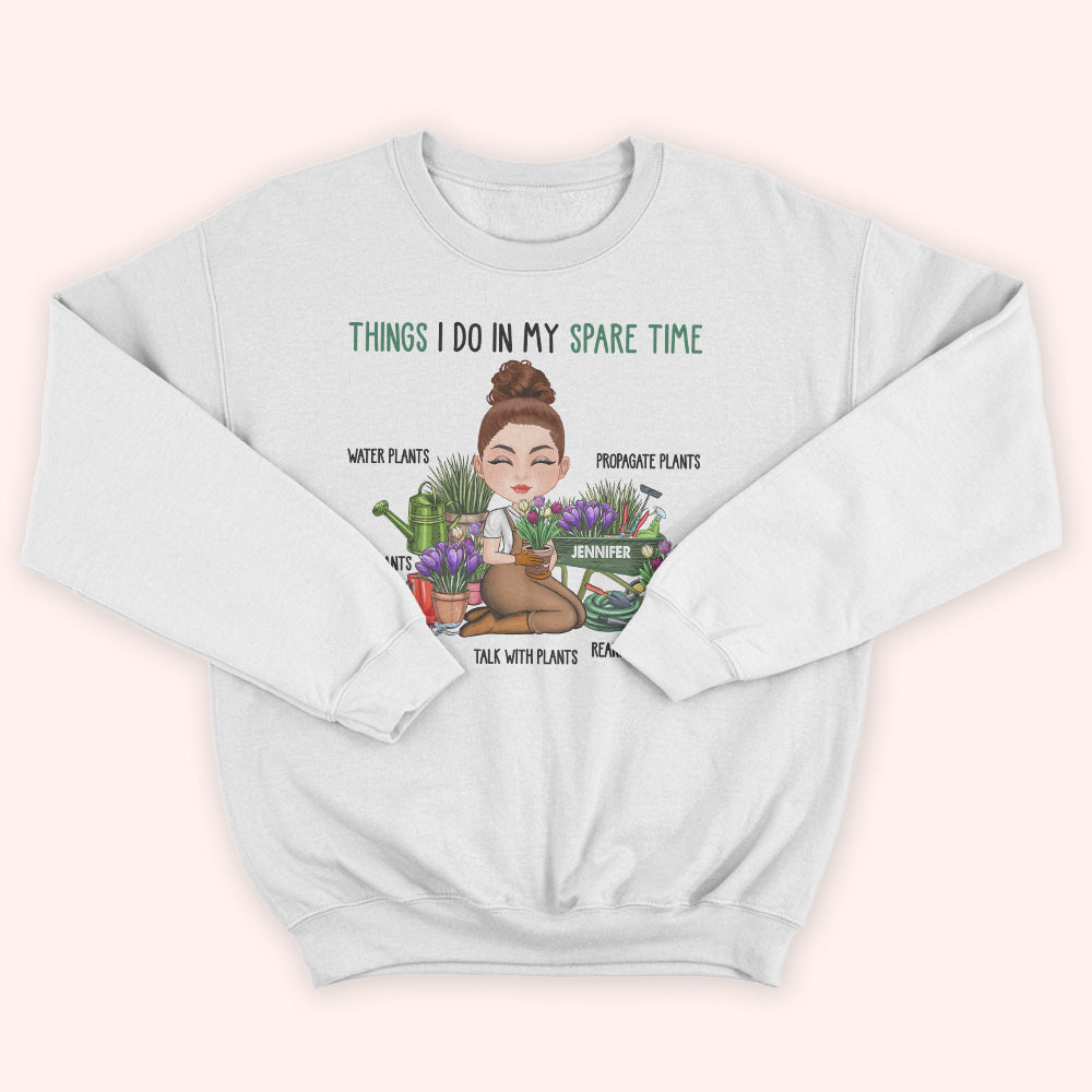 Gardening Custom Shirt Things I Do In My Spare Time Personalized Gift