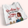 Dog Lady Custom Shirt Rockin The Dog Mom Life Personalized Gift For Dog Lover