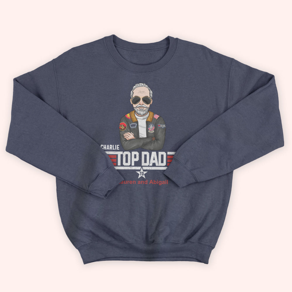 Dad Custom Shirt Top Dad To Personalized Gift For Father