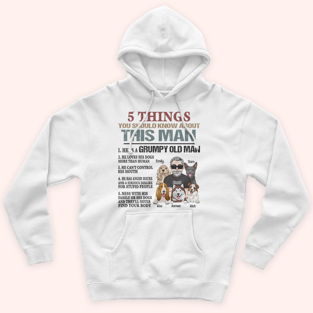 Dog Custom Shirt 5 Things You Should Know About This Grumpy Old Man Personalized Gift