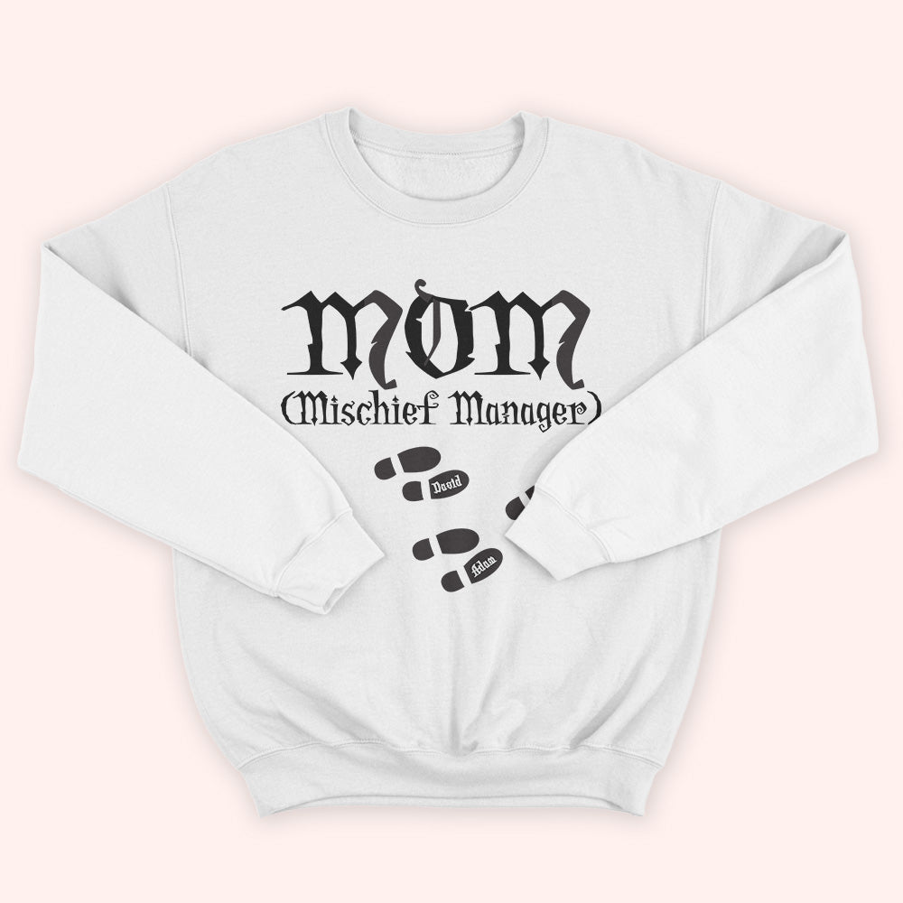 Parent Custom Shirt Mischief Manager And Mischief Supporter Personalized Gift