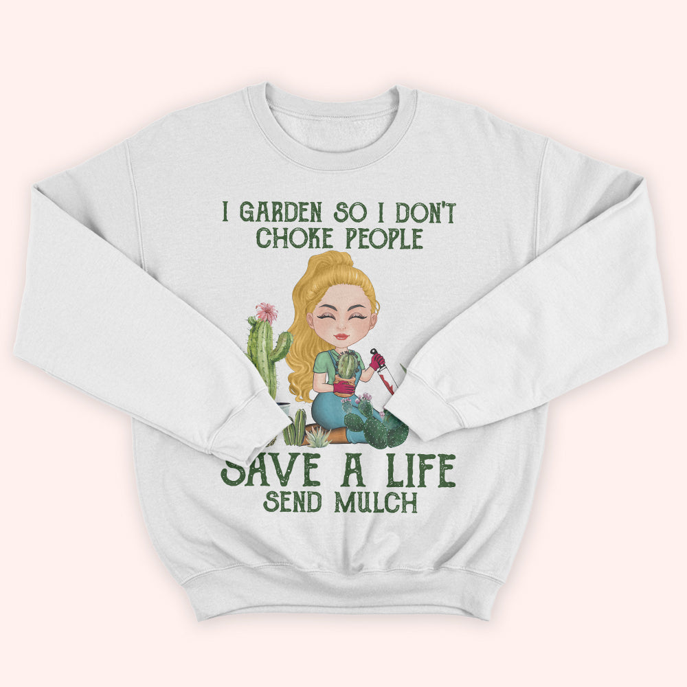 Gardening Custom Shirt Save A Life Send Mulch Personalized Gift