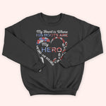 Veteran Custom Shirt My Heart Is Where His Boots Are Personalized Gift for Father's Day