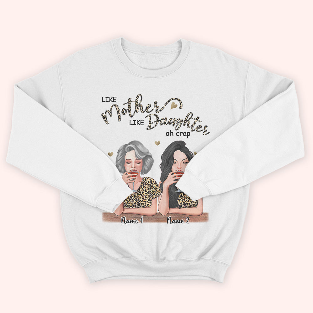 Mother Custom Wine Tumbler Like Mother Like Daughter Oh Crap Personali -  PERSONAL84