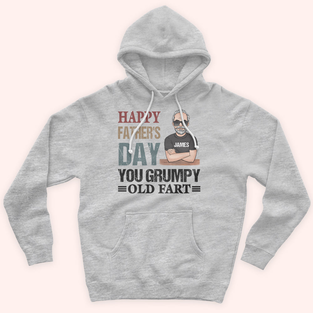 Dad Custom Shirt Happy Father's Day You Grumpy Old Fart Funny Personalized Gift