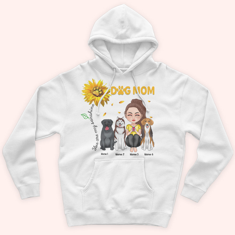 Dog Mom Custom Shirt You Are My Sunshine Sunflower Personalized Gift