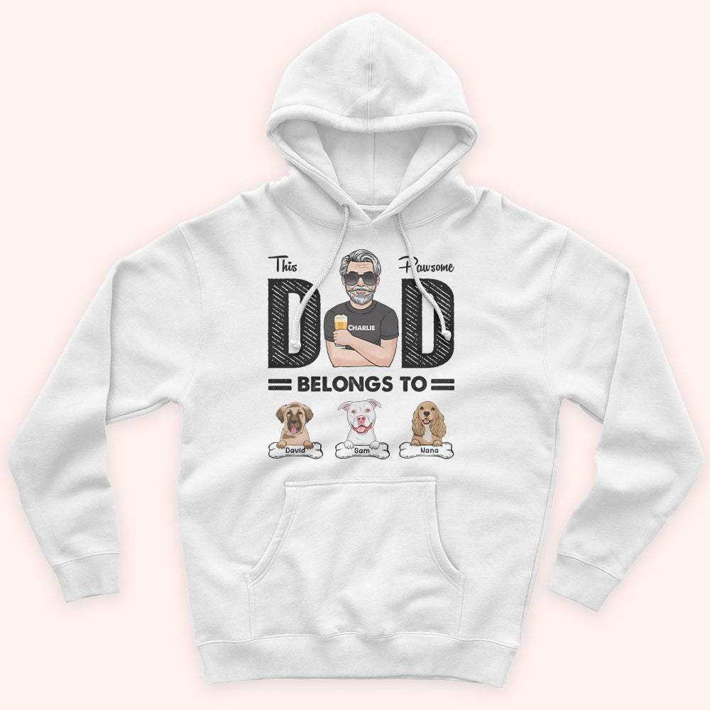 Dog Custom Shirt This Pawsome Dad Belongs To Personalized Gift