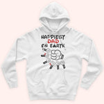 Dad Custom Shirt Happiest Dad On Earth Personalized Gift