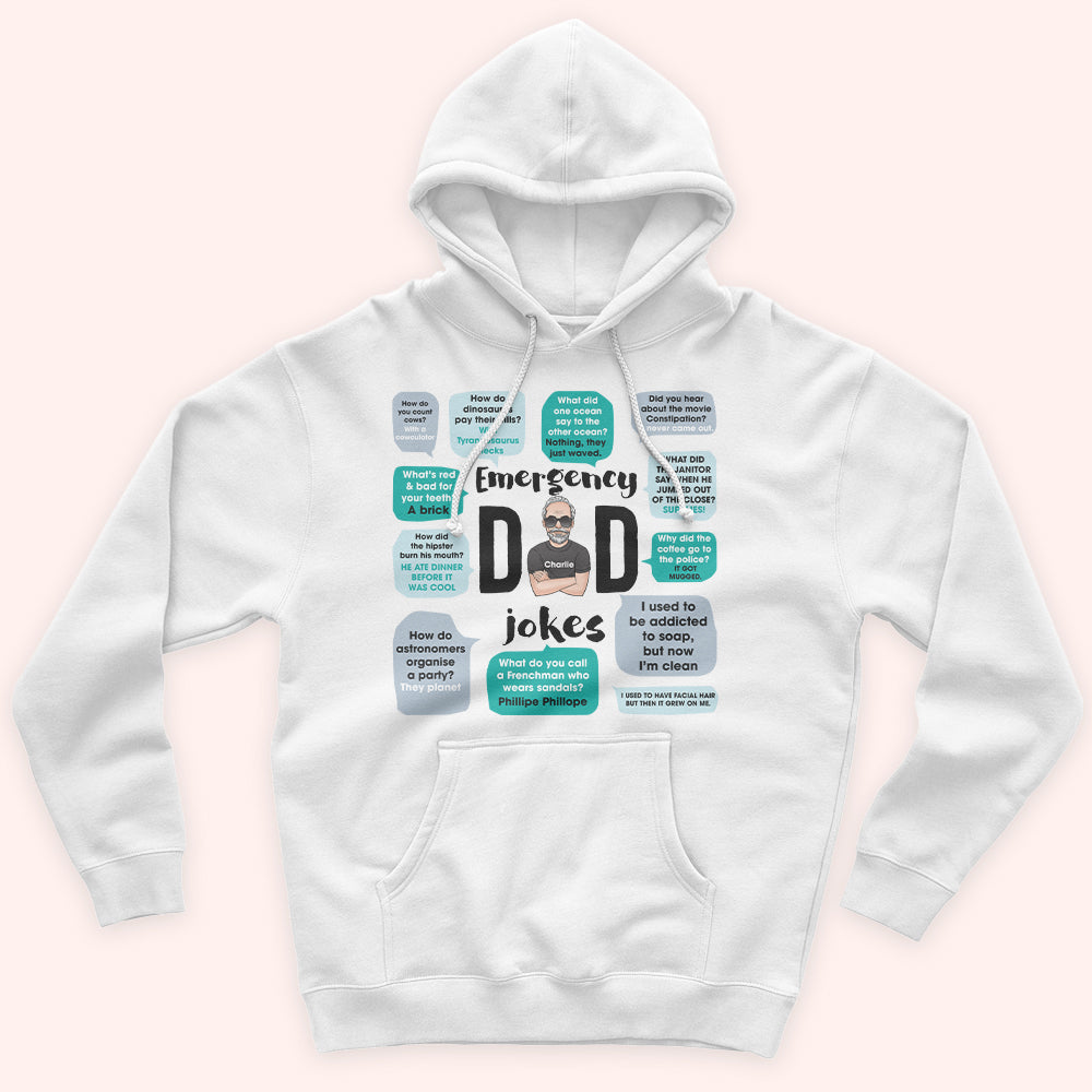 Dad Custom Shirt Emergency Dad's Jokes Personalized Gift