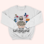 Veteran Custom Shirt My Time In Uniform Is Over But Being A Veteran Never Ends Personalized Gift