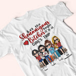 Bestie Custom Shirt Let The Shenanigans Begin Girl's Trip Personalized Gift