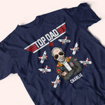 Dad Custom Shirt Top Dad To Helicopter Airplane Personalized Gift