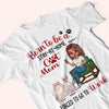 Cat Lady Custom Shirt Born To Be A Stay At Home Cat Mom Forced To Go To Work Personalized Gift Cat Lover